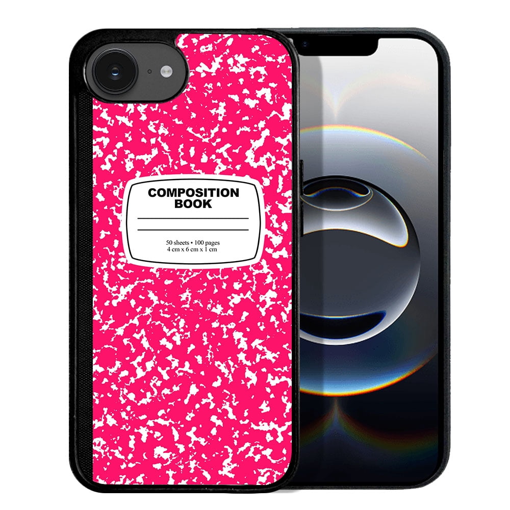 WIRESTER Shockproof Soft Rubber Cover Case for Apple iPhone 16e 6.1" 2025, Hot Pink Composition Book - Walmart.com WIRESTER Shockproof Soft Rubber Cover Case for Apple iPhone 16e 6.1" 2025, Hot Pink Composition Book - Walmart.com