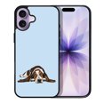 thumbnail image 1 of WIRESTER Shockproof Soft Rubber Cover Case for Apple iPhone 17 6.3" 2025, Basset Hound Dog Lying Down Looking Up On Light Blue Background, 1 of 5