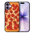 thumbnail image 1 of WIRESTER Shockproof Soft Rubber Cover Case for Apple iPhone 17 6.3" 2025, Pepperoni Pizza, 1 of 5
