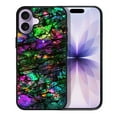thumbnail image 1 of WIRESTER Shockproof Soft Rubber Cover Case for Apple iPhone 17 6.3" 2025, Purple Green Galaxy Marble, 1 of 5
