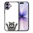 thumbnail image 1 of WIRESTER Shockproof Soft Rubber Cover Case for Apple iPhone 17 6.3" 2025, Raccoon Hands Out, 1 of 5