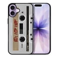 thumbnail image 1 of WIRESTER Shockproof Soft Rubber Cover Case for Apple iPhone 17 6.3" 2025, Retro White Cassette Tape Hip Hop, 1 of 5