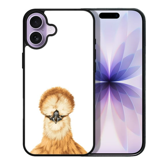 WIRESTER Shockproof Soft Rubber Cover Case for Apple iPhone 17 6.3" 2025, Silkie Chicken