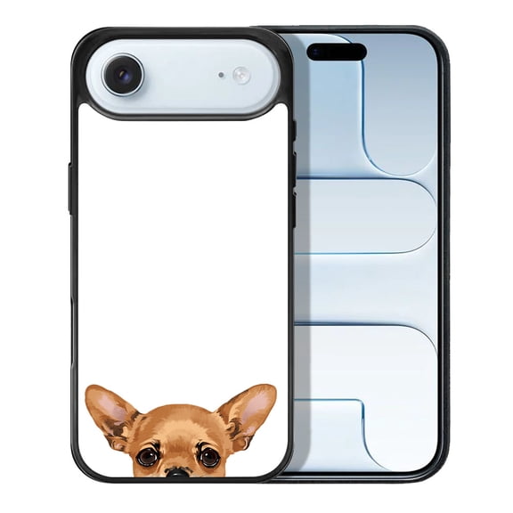 WIRESTER Shockproof Soft Rubber Cover Case for Apple iPhone 17 Air 6.6" 2025, Animal Fawn Apple Head Chihuahua Dog
