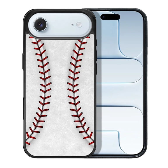 WIRESTER Shockproof Soft Rubber Cover Case for Apple iPhone 17 Air 6.6" 2025, Baseball