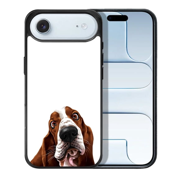 WIRESTER Shockproof Soft Rubber Cover Case for Apple iPhone 17 Air 6.6" 2025, Basset Hound Dog