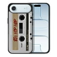 thumbnail image 1 of WIRESTER Shockproof Soft Rubber Cover Case for Apple iPhone 17 Air 6.6" 2025, Retro White Cassette Tape Hip Hop, 1 of 5