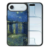 WIRESTER Shockproof Soft Rubber Cover Case for Apple iPhone 17 Air 6.6" 2025, Starry Night Over The Rhone