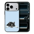 thumbnail image 1 of WIRESTER Shockproof Soft Rubber Cover Case for Apple iPhone 17 Pro 6.3" 2025, Boston Terrier Dog Lying Down Looking Up On Light Blue Background, 1 of 5