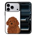 thumbnail image 1 of WIRESTER Shockproof Soft Rubber Cover Case for Apple iPhone 17 Pro 6.3" 2025, Brown Toy Poodle Dog, 1 of 5