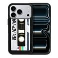 thumbnail image 1 of WIRESTER Shockproof Soft Rubber Cover Case for Apple iPhone 17 Pro 6.3" 2025, Retro Black Cassette Tape Hip Hop, 1 of 5
