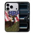 thumbnail image 1 of WIRESTER Shockproof Soft Rubber Cover Case for Apple iPhone 17 Pro 6.3" 2025, Vintage American USA Flag Deer, 1 of 5
