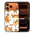 thumbnail image 1 of WIRESTER Shockproof Soft Rubber Cover Case for Apple iPhone 17 Pro Max 6.9" 2025, Orange Tabby Cat Funny Playful Postures, 1 of 5