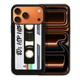 thumbnail image 1 of WIRESTER Shockproof Soft Rubber Cover Case for Apple iPhone 17 Pro Max 6.9" 2025, Retro Black Cassette Tape Hip Hop, 1 of 5