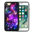 thumbnail image 1 of WIRESTER Shockproof Soft Rubber Cover Case for Apple iPhone 7/8 4.7", Purple Nebula Galaxy, 1 of 5