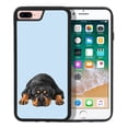 thumbnail image 1 of WIRESTER Shockproof Soft Rubber Cover Case for Apple iPhone 7/8 Plus 5.5", Rottweiler Dog Lying Down Looking Up On Light Blue Background, 1 of 5