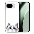 thumbnail image 1 of WIRESTER Shockproof Soft Rubber Cover Case for Google Pixel 10a 6.3" 2026, Animal White Silver Point Ragdoll Cat, 1 of 5