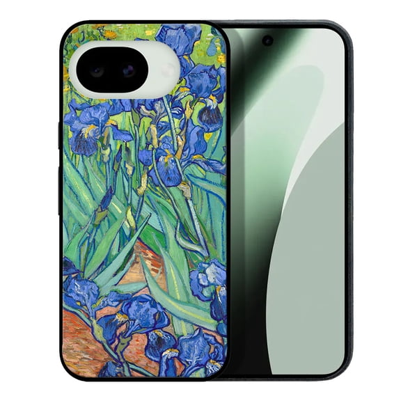 WIRESTER Shockproof Soft Rubber Cover Case for Google Pixel 10a 6.3" 2026, Irises Vincent Van Gogh