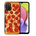 thumbnail image 1 of WIRESTER Shockproof Soft Rubber Cover Case for Samsung Galaxy A03S 4G LTE (Not 5G) 6.5" 2021, Pepperoni Pizza, 1 of 5