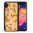 thumbnail image 1 of WIRESTER Shockproof Soft Rubber Cover Case for Samsung Galaxy A10e A102U 5.83" 2019, Orange Tabby Cat Funny Playful Postures On Sunset Background, 1 of 5