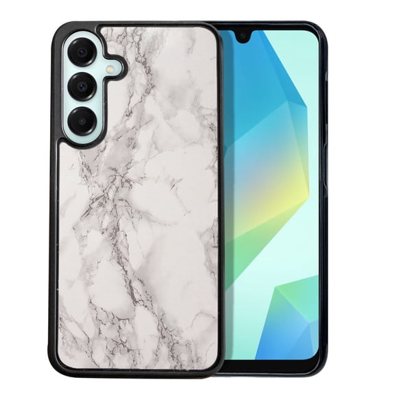 WIRESTER Shockproof Soft Rubber Cover Case for Samsung Galaxy A16 5G 6.7", Cream Stone Marble