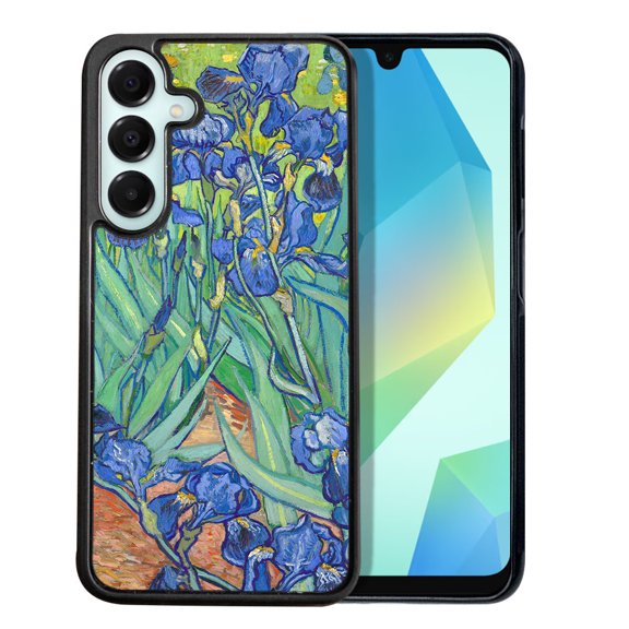 WIRESTER Shockproof Soft Rubber Cover Case for Samsung Galaxy A16 5G 6.7", Irises Vincent Van Gogh