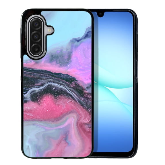 WIRESTER Shockproof Soft Rubber Cover Case for Samsung Galaxy A17 5G 6.7" 2025, Colorful Marble