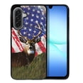 thumbnail image 1 of WIRESTER Shockproof Soft Rubber Cover Case for Samsung Galaxy A17 5G 6.7" 2025, Vintage American USA Flag Deer, 1 of 5