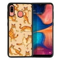 thumbnail image 1 of WIRESTER Shockproof Soft Rubber Cover Case for Samsung Galaxy A20 / A30 6.4" 2019, Orange Tabby Cat Funny Playful Postures On Sunset Background, 1 of 5