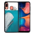 thumbnail image 1 of WIRESTER Shockproof Soft Rubber Cover Case for Samsung Galaxy A20 / A30 6.4" 2019, White Whale Moby Dick, 1 of 5