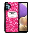 thumbnail image 1 of WIRESTER Shockproof Soft Rubber Cover Case for Samsung Galaxy A32 5G 6.5" 2021, Hot Pink Composition Book, 1 of 5