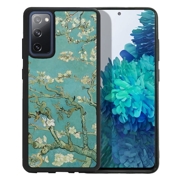 WIRESTER Shockproof Soft Rubber Cover Case for Samsung Galaxy S20 FE 6.5" 2020, Almond Blossom Van Gogh
