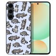 thumbnail image 1 of WIRESTER Shockproof Soft Rubber Cover Case for Samsung Galaxy S24 FE 6.7", Raccoon Funny Playful Postures, 1 of 5