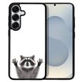 thumbnail image 1 of WIRESTER Shockproof Soft Rubber Cover Case for Samsung Galaxy S25 6.2" 2025, Raccoon Hands Out, 1 of 5