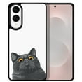 thumbnail image 1 of WIRESTER Shockproof Soft Rubber Cover Case for Samsung Galaxy S25 Edge 6.7 inch 2025, Black Bombay Kitten Cat, 1 of 5