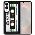 thumbnail image 1 of WIRESTER Shockproof Soft Rubber Cover Case for Samsung Galaxy S25 Edge 6.7 inch 2025, Retro Black Cassette Tape Hip Hop, 1 of 5