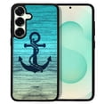 thumbnail image 1 of WIRESTER Shockproof Soft Rubber Cover Case for Samsung Galaxy S25+ / S25 Plus 6.7" 2025, Blue Anchor Wood, 1 of 5