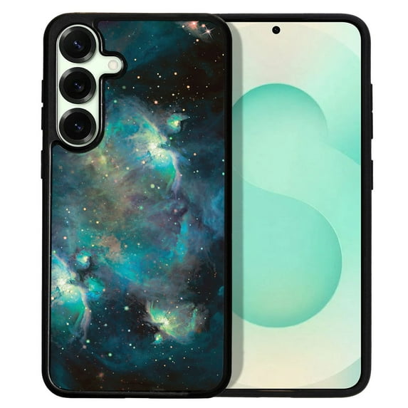 WIRESTER Shockproof Soft Rubber Cover Case for Samsung Galaxy S25+ / S25 Plus 6.7" 2025, Blue Sky Galaxy Nebula