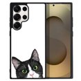 thumbnail image 1 of WIRESTER Shockproof Soft Rubber Cover Case for Samsung Galaxy S25 Ultra 6.8" 2025, Animal Black White Tuxedo Cat, 1 of 5