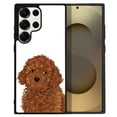 thumbnail image 1 of WIRESTER Shockproof Soft Rubber Cover Case for Samsung Galaxy S25 Ultra 6.8" 2025, Brown Toy Poodle Dog, 1 of 5