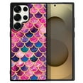 thumbnail image 1 of WIRESTER Shockproof Soft Rubber Cover Case for Samsung Galaxy S25 Ultra 6.8" 2025, Pink Mermaid Scales, 1 of 5
