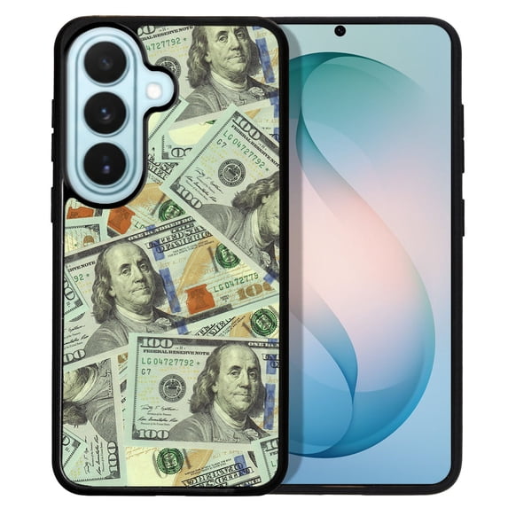 WIRESTER Shockproof Soft Rubber Cover Case for Samsung Galaxy S26 6.3" 2026, Benjamin Franklin Dollar Pattern