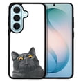 thumbnail image 1 of WIRESTER Shockproof Soft Rubber Cover Case for Samsung Galaxy S26 6.3" 2026, Black Bombay Kitten Cat, 1 of 5