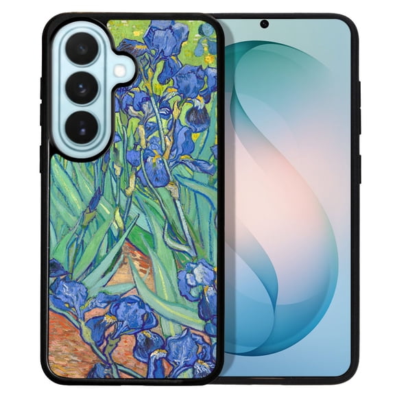 WIRESTER Shockproof Soft Rubber Cover Case for Samsung Galaxy S26 6.3" 2026, Irises Vincent Van Gogh