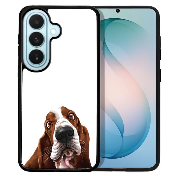 WIRESTER Shockproof Soft Rubber Cover Case for Samsung Galaxy S26+ / S26 Plus 6.7" 2026, Basset Hound Dog