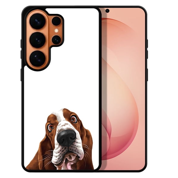 WIRESTER Shockproof Soft Rubber Cover Case for Samsung Galaxy S26 Ultra 6.9" 2026, Basset Hound Dog