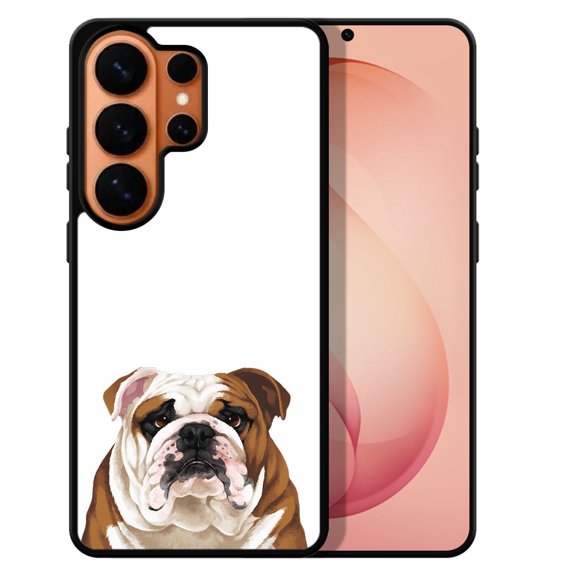 WIRESTER Shockproof Soft Rubber Cover Case for Samsung Galaxy S26 Ultra 6.9" 2026, English Bulldog