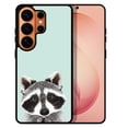 thumbnail image 1 of WIRESTER Shockproof Soft Rubber Cover Case for Samsung Galaxy S26 Ultra 6.9" 2026, Raccoon On Aero Blue Background, 1 of 5