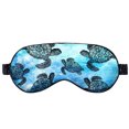 thumbnail image 1 of WIRESTER Silk Sleep Eye Mask for Sleeping With Adjustable Strap, Blackout Sleep Mask, Blindfold Night Eye Masks for Women Men Adults Kids - Ocean Sea Turtles, 1 of 7