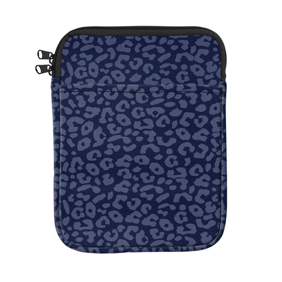 WIRESTER Tablet Sleeve Case for 11 Inch Tablets, Travel Carrying Bag Pouch for School, Office & Student Gifts - Black Gray Leopard